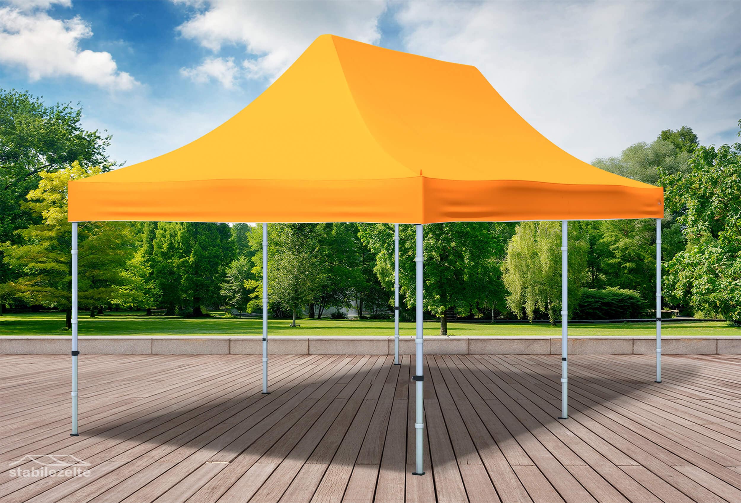 3x6 m Folding Tent Roof Tarpaulin Orange