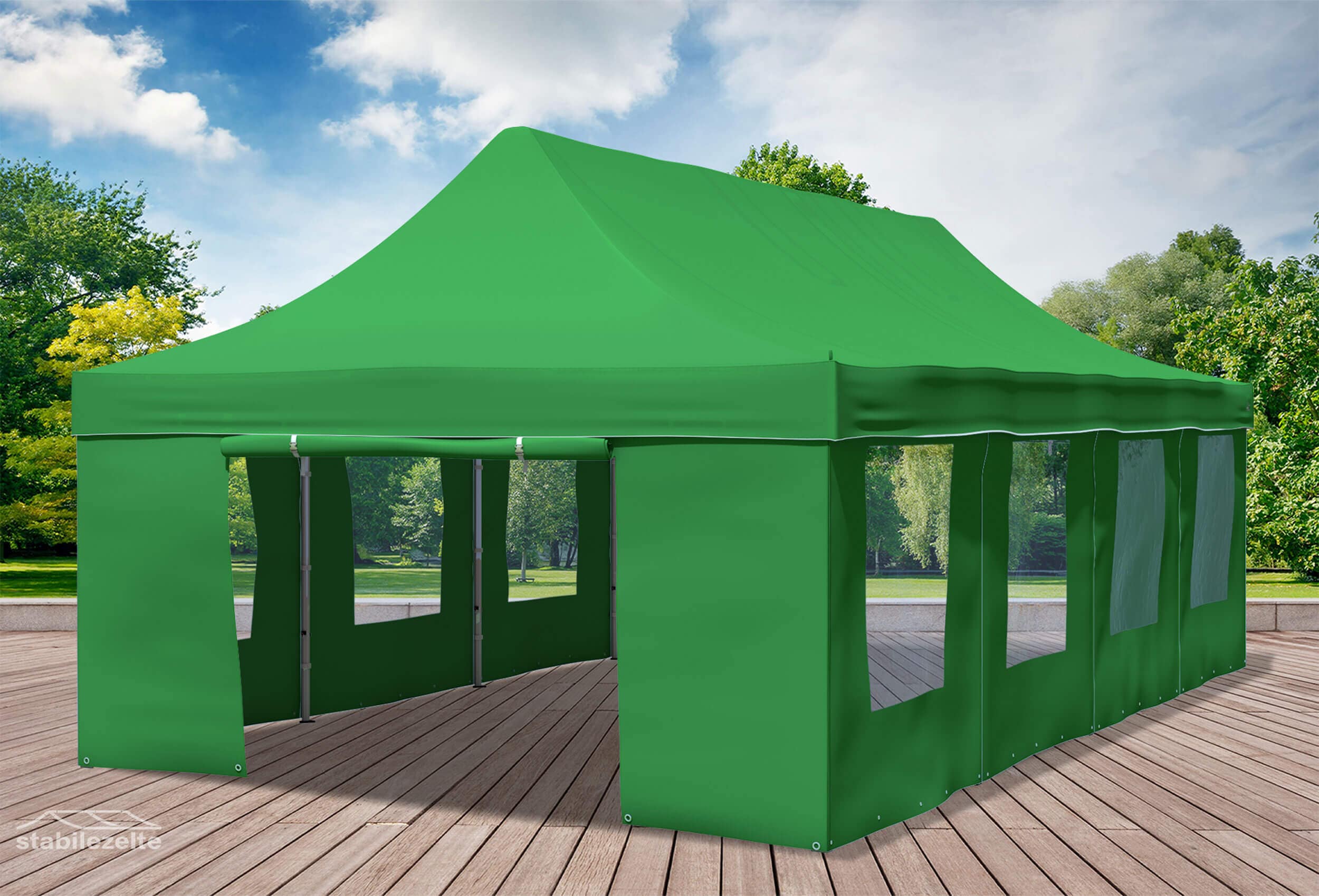 4x8 m Pop Up Gazebo, Green