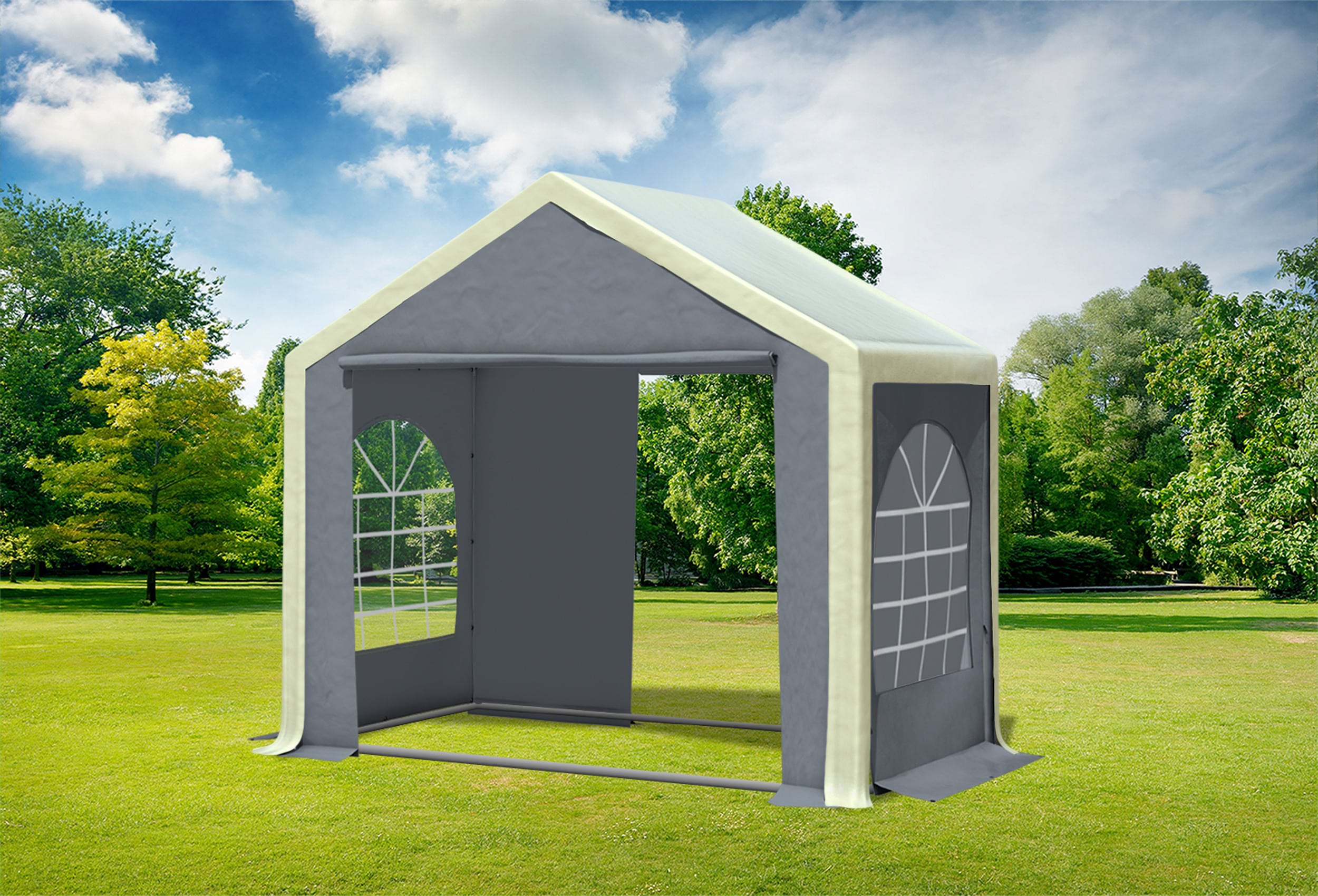 3x2 m Party tent / Marquee, PVC Beige Grey