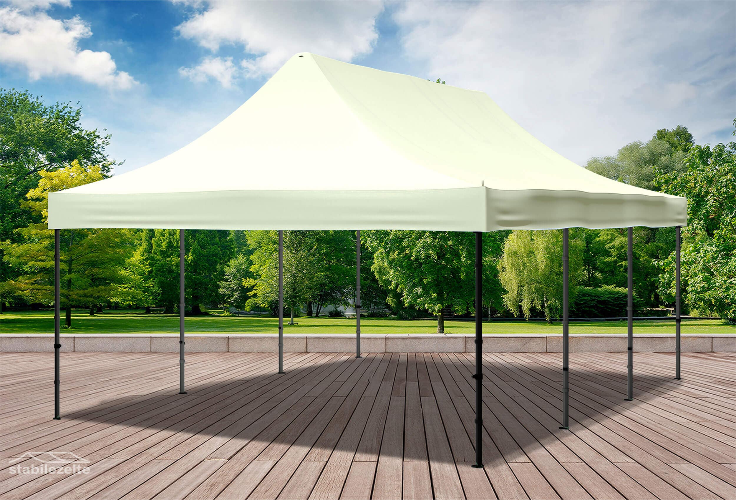 4x6 m Folding Tent Roof Tarpaulin Beige