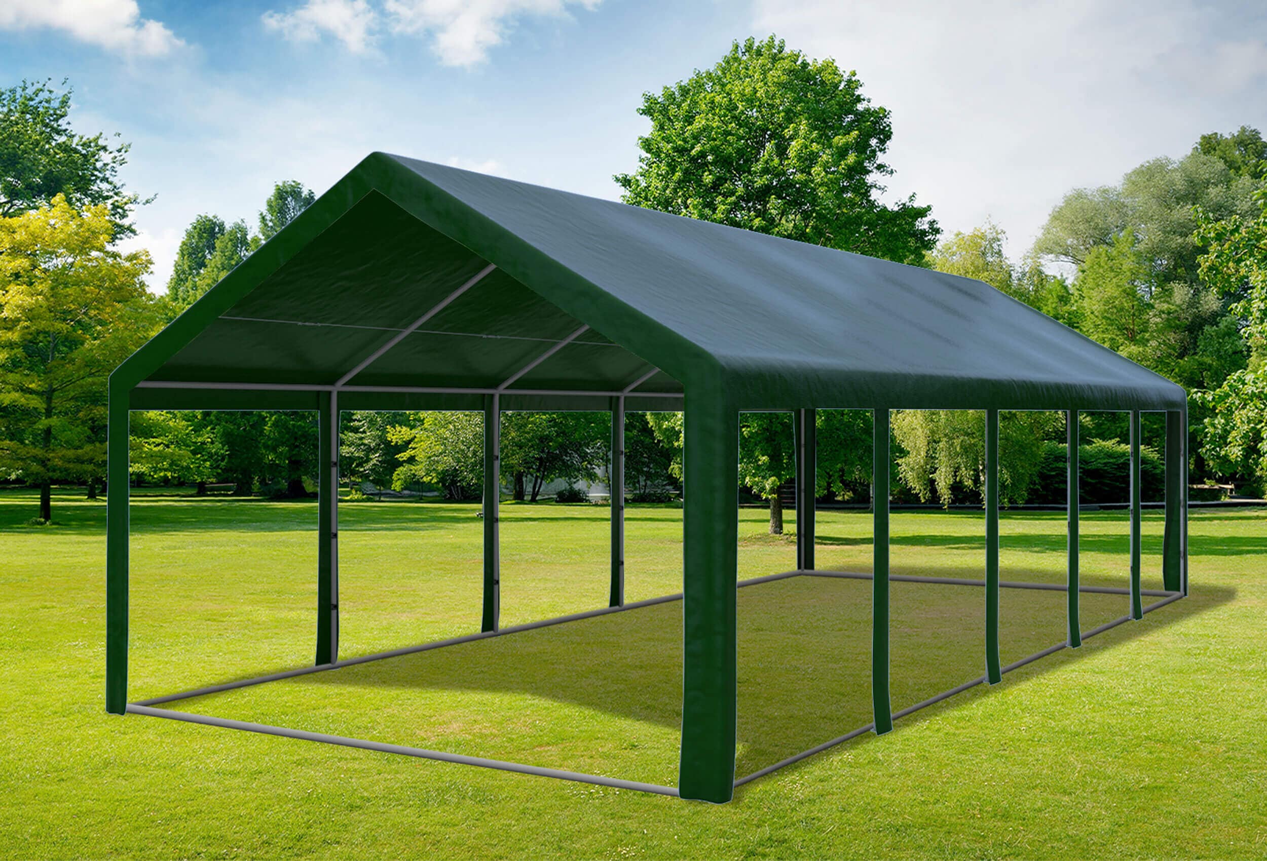 4x10 m Party tent / Marquee, PE Green