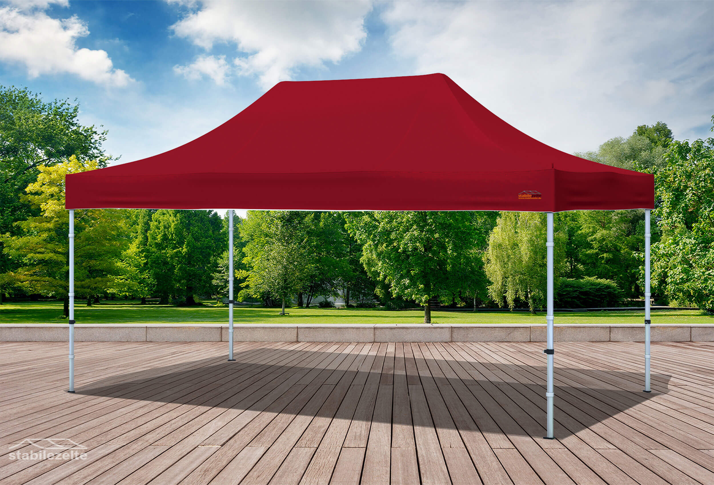3x4.5 m Folding Tent Roof Tarpaulin Bordeaux