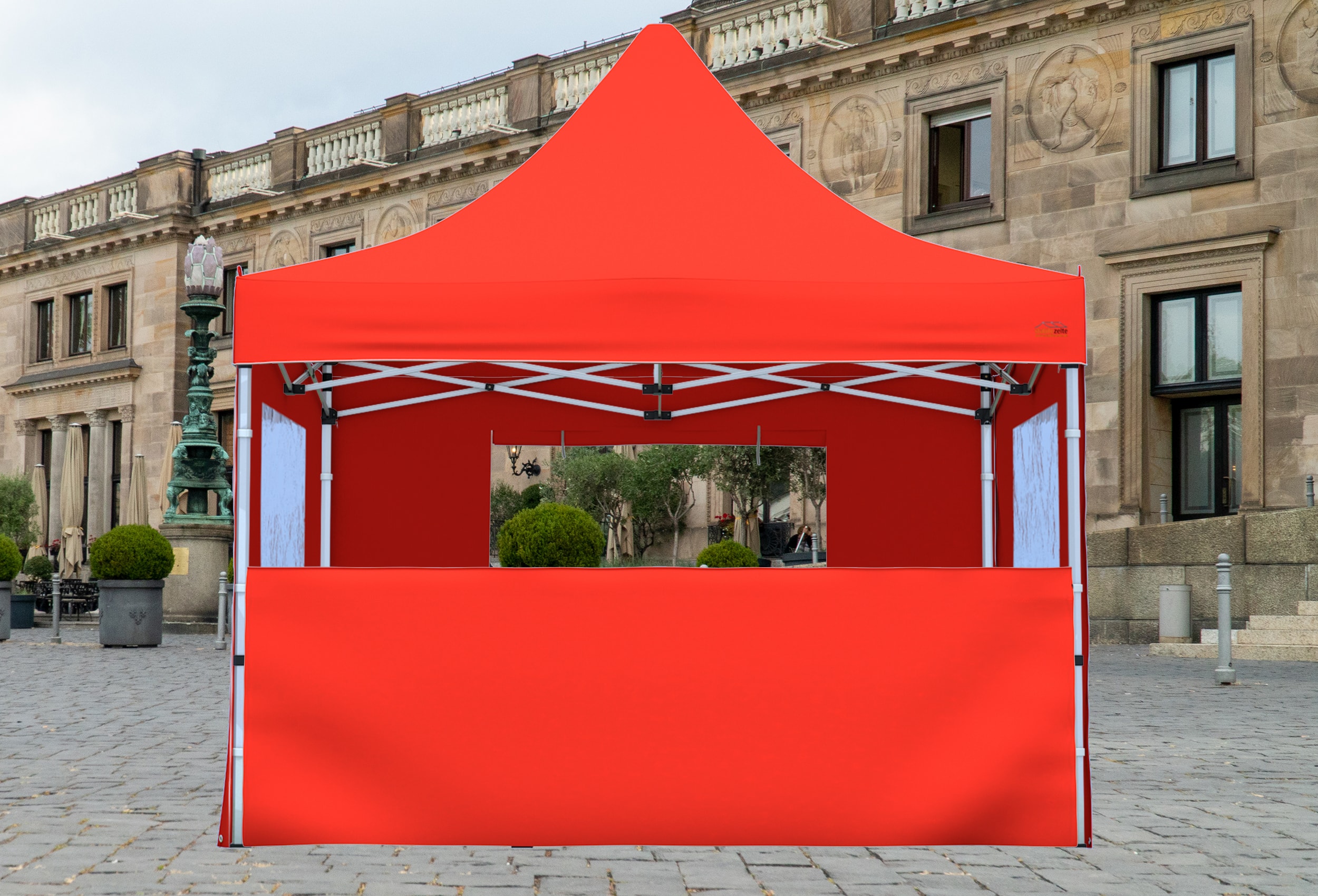 Folding tent half-wall SET 3 metres PROF. PLUS+ RED