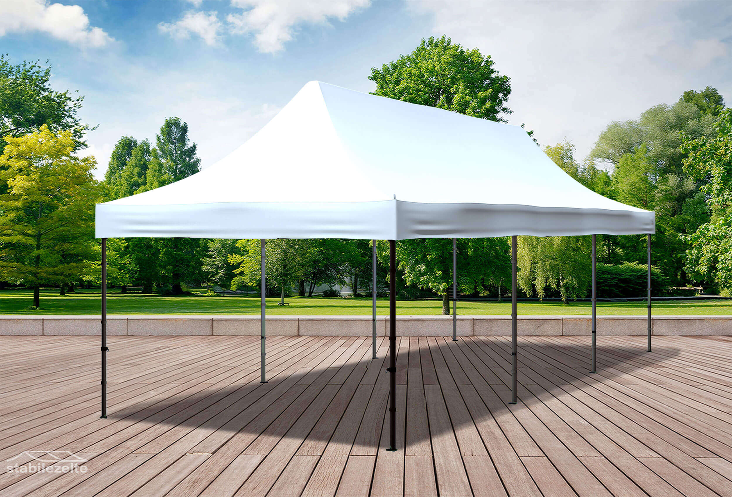 3x9 m Folding Tent Roof Tarpaulin White