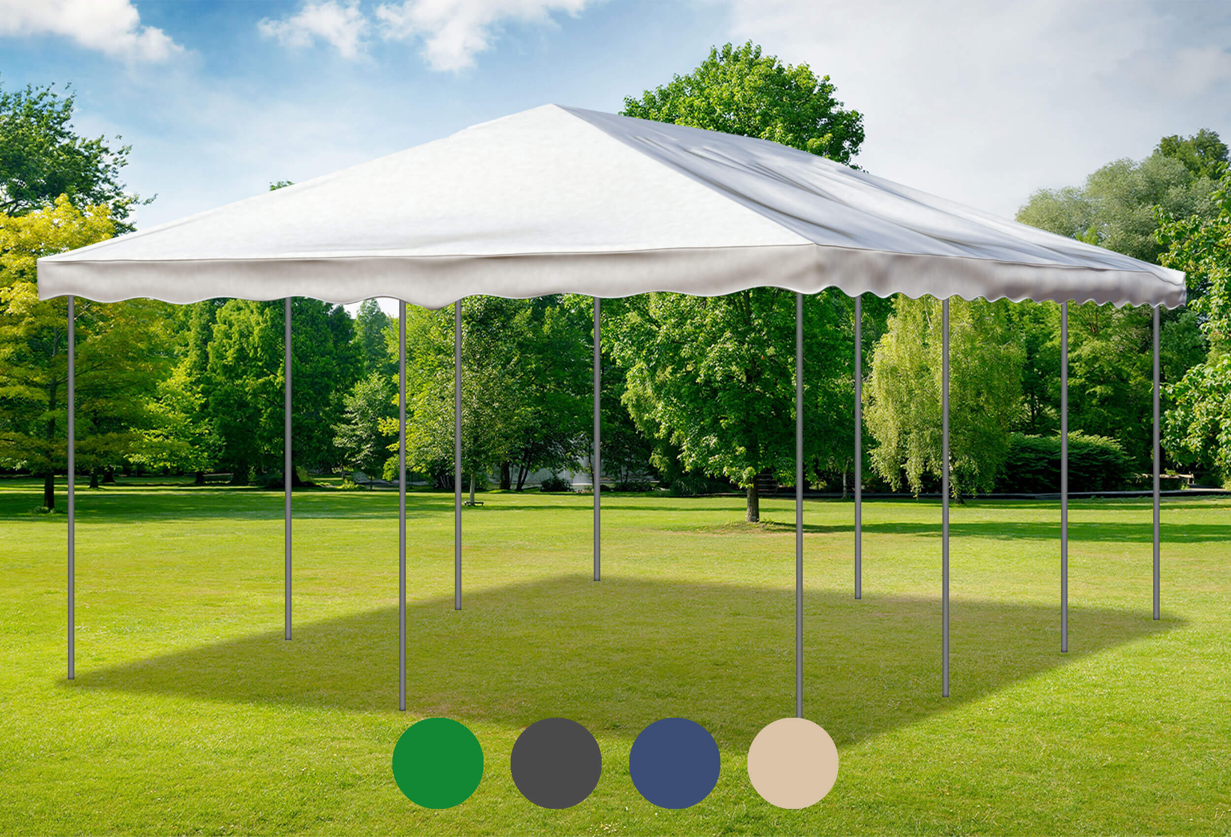 Braunes Ersatzdach für die Deluxe Serie 4m x 6m