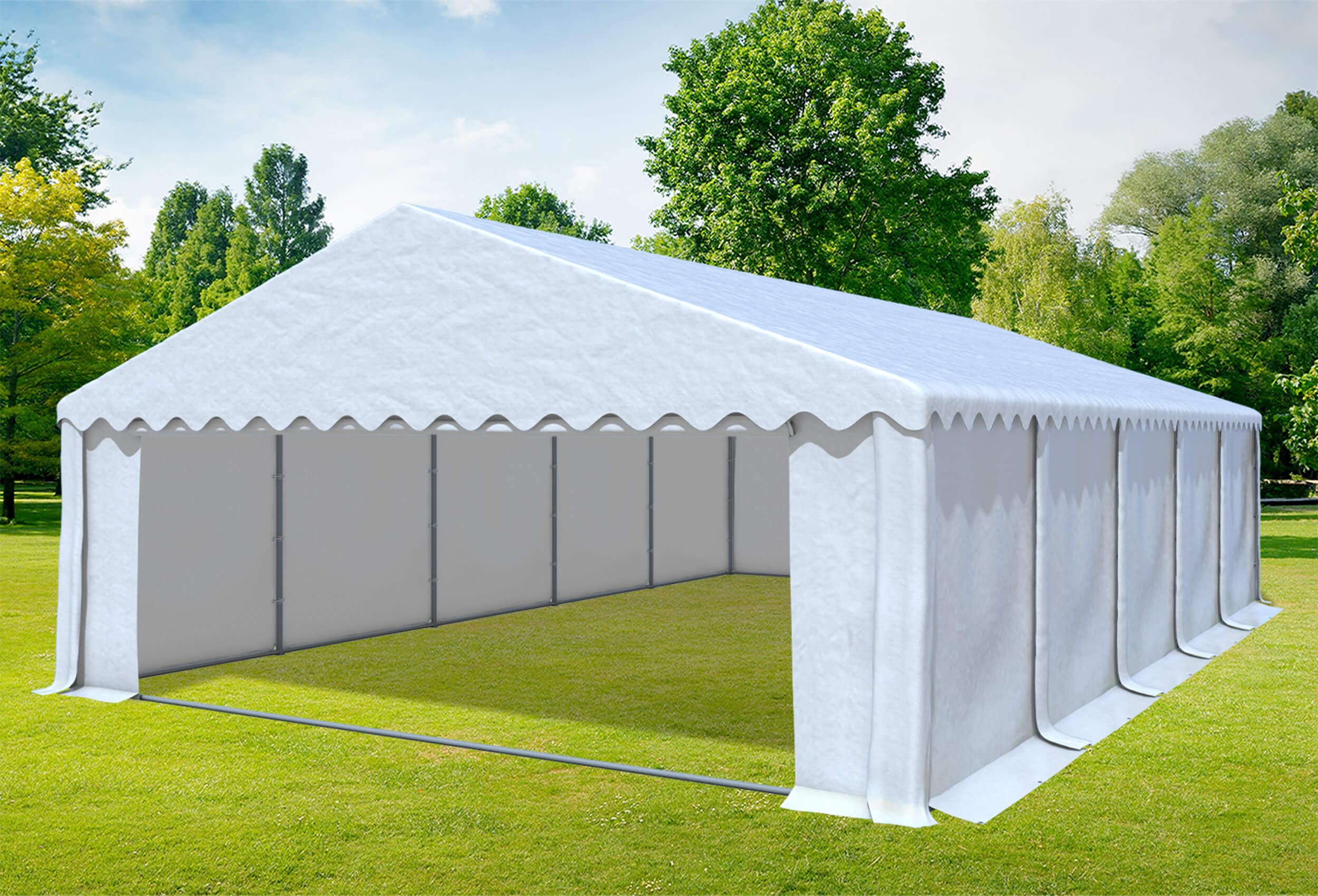 6x10 m Party tent / Marquee, PVC White