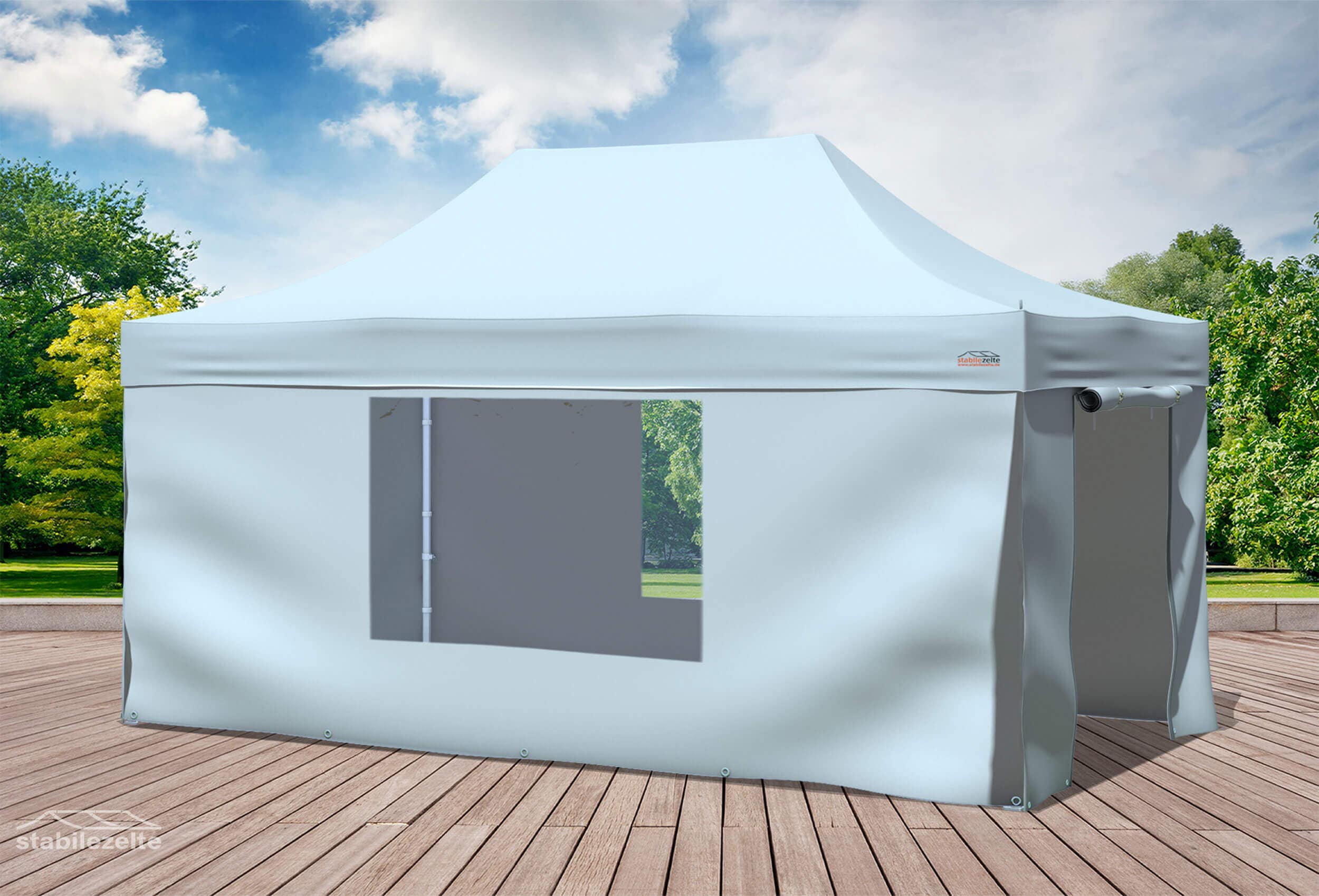 3x4.5 m Pop Up Gazebo, Grey