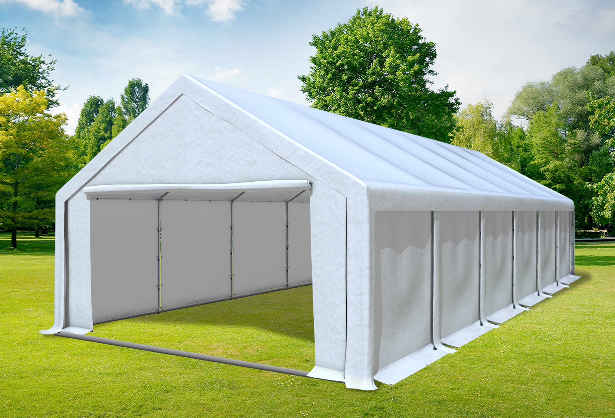 5x12 m Party tent / Marquee, PVC White
