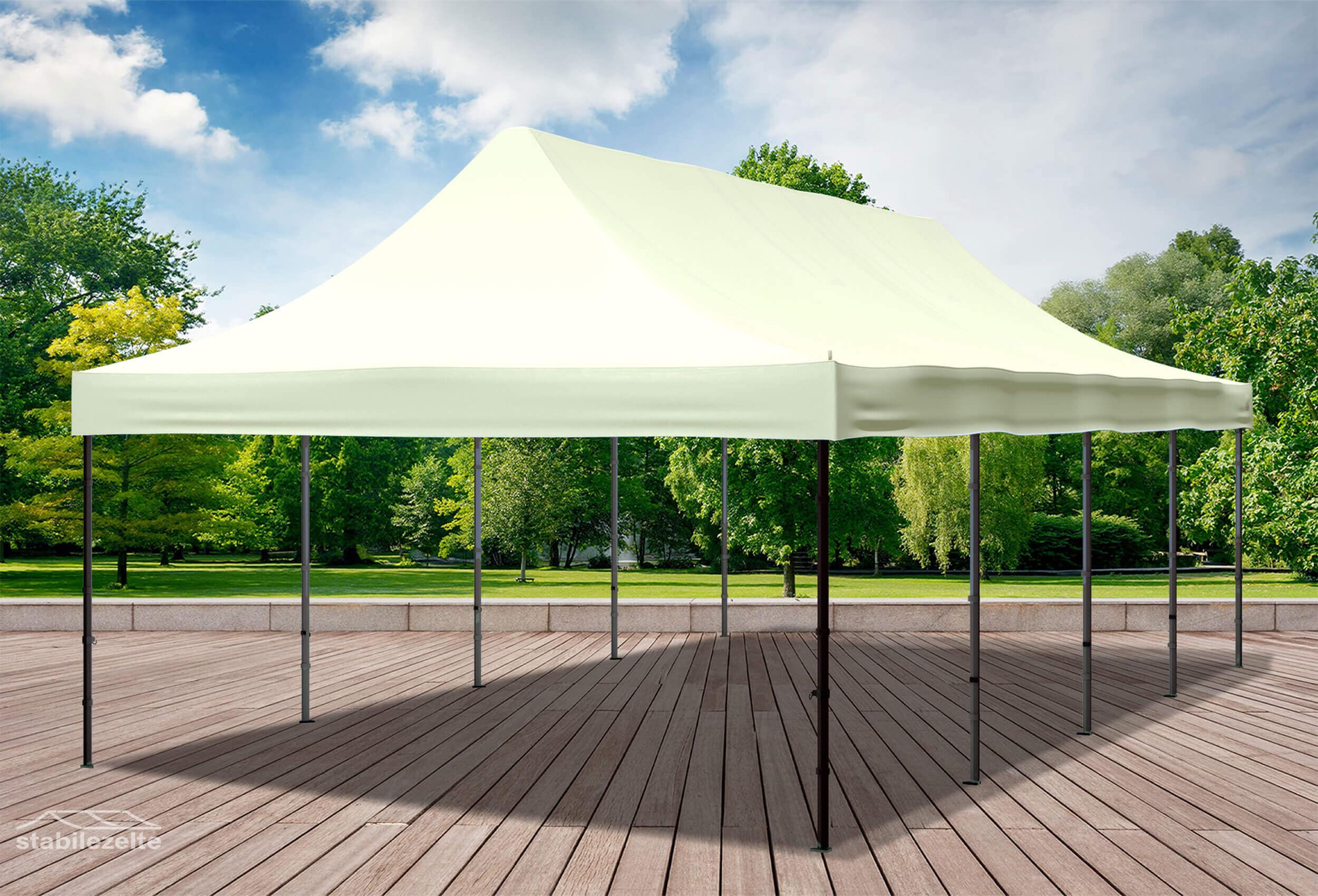 4x8 m Folding Tent Roof Tarpaulin Beige