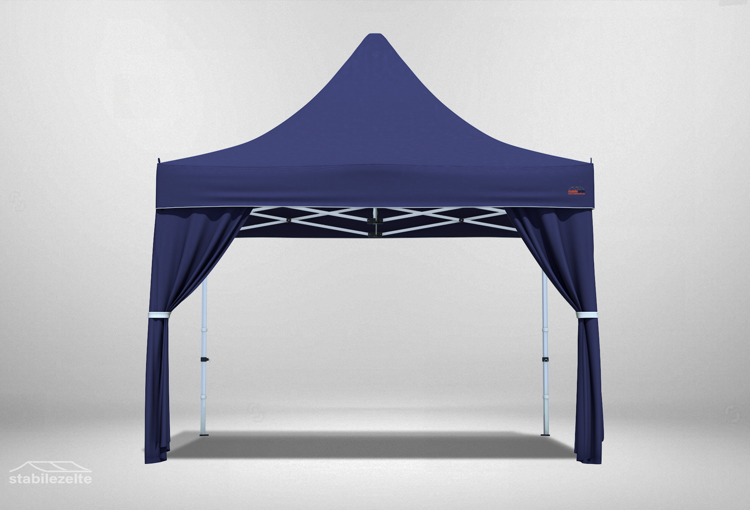 2 pieces Decorative scarf for folding Gazebos BLUE