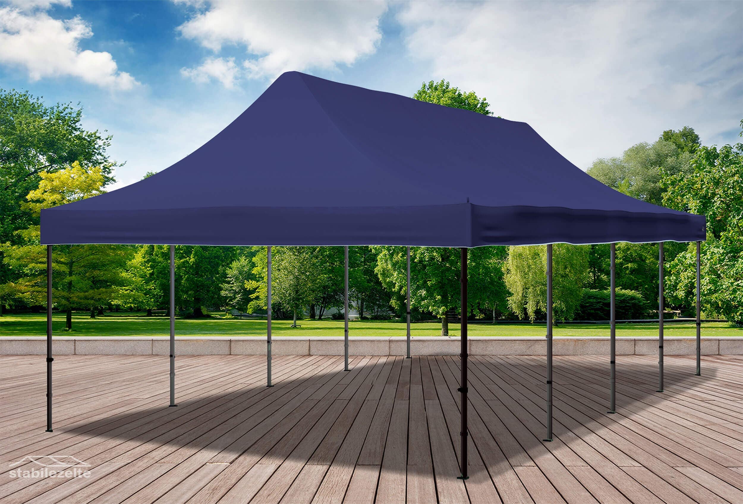 4x8 m Folding Tent Roof Tarpaulin Blue