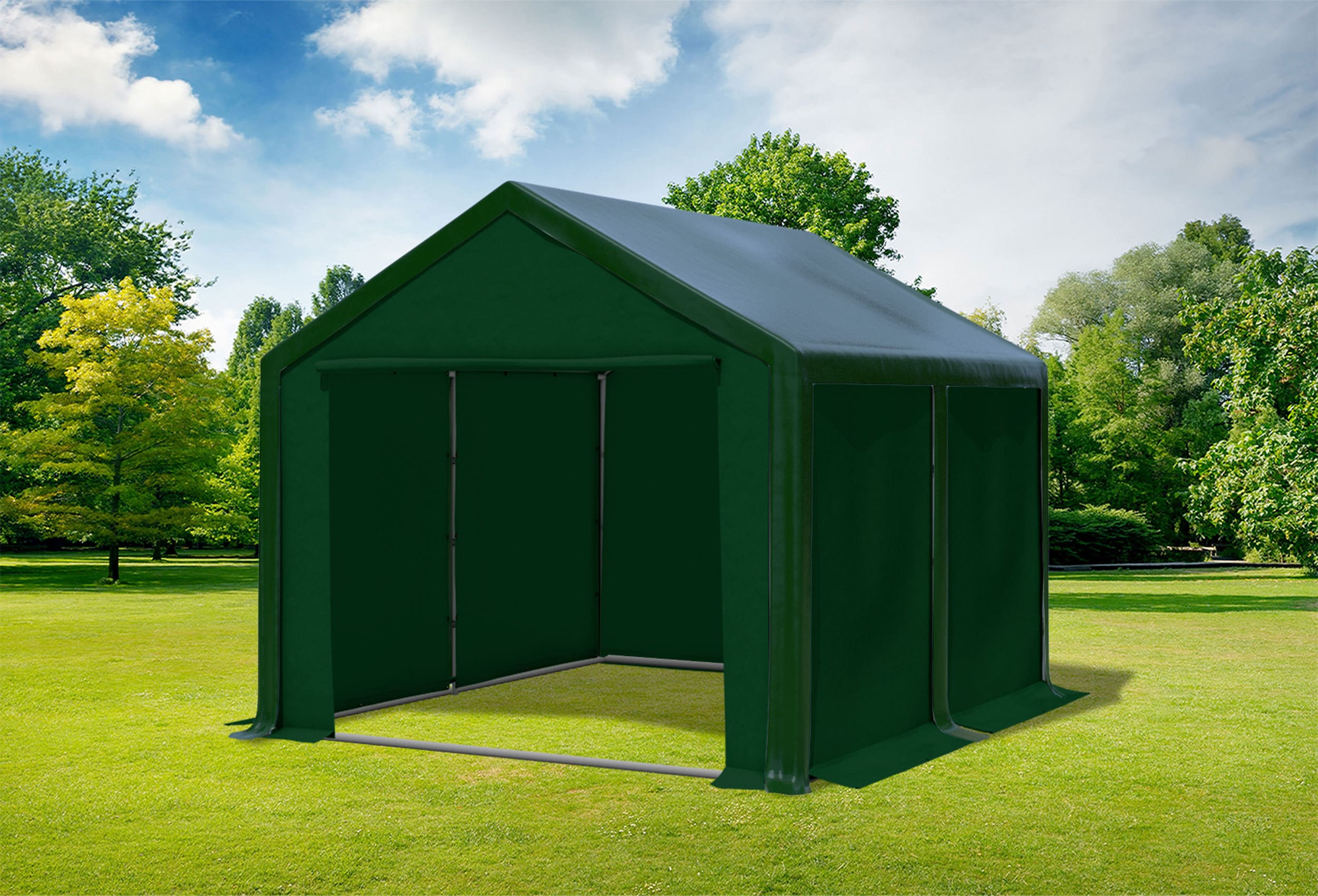 3x4 m Party tent / Marquee, PVC Green