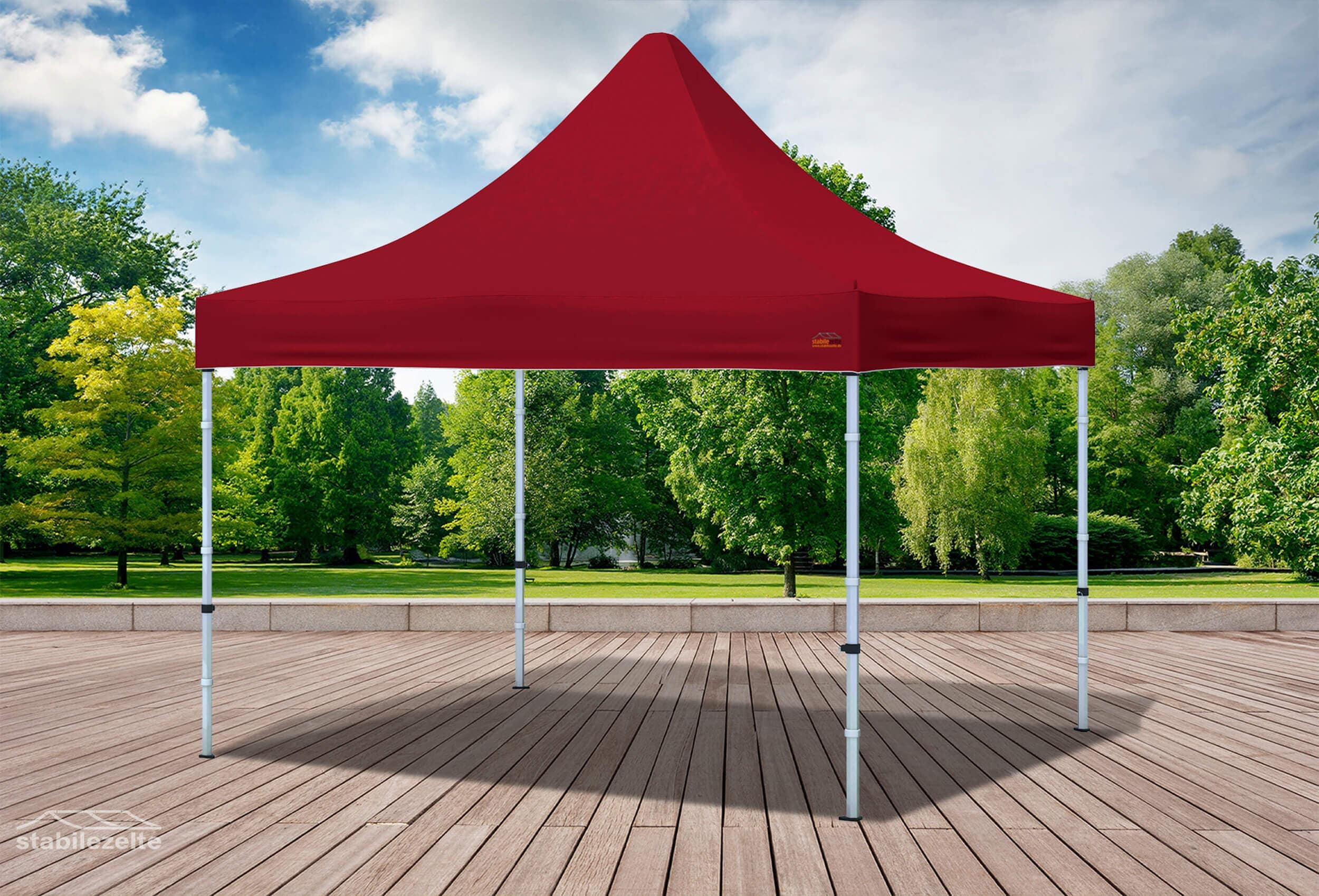 3x3 m Folding Tent Roof Tarpaulin Bordeaux